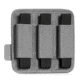 Savior Equipment 3 Slot Pistol Mag Holder, Gray, 6.25 x 5.8, MP-TNS-PISXTRP-GS