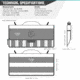 Savior Equipment 6 Slot Pistol Magazine Pouch, Gray, MP-PS-X6-ST-GS