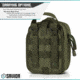 Savior Equipment 6x8in IFAK Pouch, Molle Style, OD Green, SP-6X8MOL-ADMIN-RIP-OG