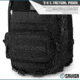 Savior Equipment 9x5in Pouch, Molle Style, Black, SP-9X5MOL-PLAIN-BK
