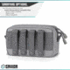 Savior Equipment 9x5in Pouch, Molle Style, Gray, SP-9X5MOL-PLAIN-GS