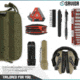 Savior Equipment 9x5in Pouch, Molle Style, OD Green, SP-9X5MOL-PLAIN-OG