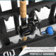 Savior Equipment Aluminum Fishing Rod Rack, 24 Slot, Carbon Black, RK-FRODAL-24-BK