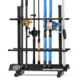 Savior Equipment Aluminum Fishing Rod Rack, 24 Slot, Carbon Black, 24in x 28.25in x 13in, RK-FRODAL-24-BK