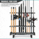 Savior Equipment Aluminum Fishing Rod Rack, 24 Slot, Gunmetal Gray, RK-FRODAL-24-GM