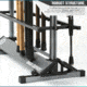 Savior Equipment Aluminum Fishing Rod Rack, 24 Slot, Gunmetal Gray, RK-FRODAL-24-GM