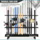 Savior Equipment Aluminum Fishing Rod Rack, 36 Slot, Carbon Black, RK-FRODAL-36-BK