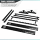 Savior Equipment Aluminum Fishing Rod Rack, 36 Slot, Carbon Black, RK-FRODAL-36-BK