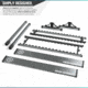 Savior Equipment Aluminum Fishing Rod Rack, 36 Slot, Gunmetal Gray, RK-FRODAL-36-GM