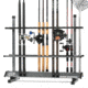 Savior Equipment Aluminum Fishing Rod Rack, 36 Slot, Gunmetal Grey, 35in x 30.25in x 14.75in, RK-FRODAL-36-GM