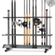 Savior Equipment Aluminum Fishing Rod Rack, 36 Slot, Gunmetal Grey, 35in x 30.25in x 14.75in, RK-FRODAL-36-GM