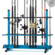 Savior Equipment Aluminum Fishing Rod Rack, 36 Slot, Ocean Blue, 35in x 30.25in x 14.75in, RK-FRODAL-36-OB