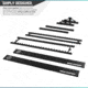 Savior Equipment Aluminum Fishing Rod Rack, 48 Slot, Carbon Black, RK-FRODAL-48-BK