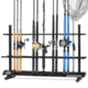 Savior Equipment Aluminum Fishing Rod Rack, 48 Slot, Carbon Black, 46.5in x 30.25in x 14.75in, RK-FRODAL-48-BK