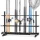Savior Equipment Aluminum Fishing Rod Rack, 48 Slot, Carbon Black, 46.5in x 30.25in x 14.75in, RK-FRODAL-48-BK