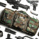 Savior Equipment Camo American Classic Shorty Double Rifle Bag, M81 Woodland, 24in, RB-2412DG-V1-M81