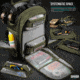 Savior Equipment Compact S.E.M.A Pistol Backpack, 3 Gun, OD Green, BP-CPSEMA-WS-OG