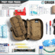 Savior Equipment IFAK Buddy, Individual Medical Pouch, Dark FDE, Small, SP-FD-IFAK8X5-TN