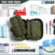 Savior Equipment IFAK Buddy, Individual Medical Pouch, OD Green, Small, SP-FD-IFAK8X5-OG