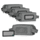 Savior Equipment Mini Loose Sac Soft Ammo Carrier, 4 Pack, Grey, 6.75in x 3.25in x 3in, SP-MINIAMST-4P-GS