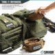 Savior Equipment Mini Loose Sac Soft Ammo Carrier, 4 Pack, Tiger Stripe, 6.75in x 3.25in x 3in, Tiger Stripe, 6.75in x 3.25in x 3in, SP-AMST-4PMINI-TIGR