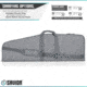 Savior Equipment Patriot Single Single Rifle Case, 41in, Gray, RB-SG42-V1-GS