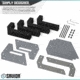 Savior Equipment Pistol Rack, 4-Slot, Gray, RK-HAND-XFOUR-GS