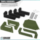 Savior Equipment Pistol Rack, 4-Slot, OD Green, RK-HAND-XFOUR-OG