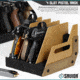 Savior Equipment Pistol Rack, 4-Slot, RAL 8000 Tan, RK-HAND-XFOUR-TN