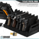 Savior Equipment Pistol Rack, 8-Slot, Black, RK-HAND-X8-BK