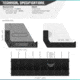 Savior Equipment Pistol Rack, 8-Slot, Gray, RK-HAND-X8-GS