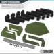 Savior Equipment Pistol Rack, 8-Slot, OD Green, RK-HAND-X8-OG