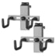 Savior Equipment Adjustable Pistol Hanger w/ Double Hook, 2-Pack, SW Gray, WRS-ACC-DBHK-2P-GS