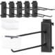 Savior Equipment WRS Attachments - Scan Hooks w/ Price Tag, 8in, 6 Pack, Obsidian Black, 8in, WRS-ACC-RT8DB-WT-6P-BK