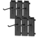 Savior Equipment WRS Attachments - Peg Hooks, 6in, Obsidian Black, WRS-ACC-SIXCHRT-6P-BK