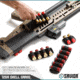 Savior Equipment Shotgun Shell Cards - 4 Rounds, Black, 2.25in x 5.63in, Black, 2.25in x 5.63in, MP-TNS-12G-QUAD-2P-BK
