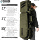 Savior Equipment Specialist LRP Single Rifle Case, 47in, OD Green, 47 L x 12.5 H x 3.5 W, RB-SG47-LRP-WS-OG