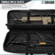 Savior Equipment Urban Warfare Double Rifle Case, 46in, Black, RB-4612DG-VER2-BK