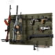 Savior Equipment Wall Rack System 10 Panel Kit w/Attachments, OD Green, 48in x 30.25in x 0.63in, OD Green, 48in x 30.25in x 0.63in, WRS-FULL-R6P12-OG