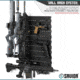 Savior Equipment Wall Rack System 5 Panel Kit w/Attachments, Black, 24x30.25x0.63in, WRS-HALF-A3P6-BK