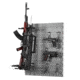 Savior Equipment Wall Rack System 5 Panel Kit w/Attachments, Grey, 24in x 30.25in x 0.63in, WRS-HALF-A3P6-GS