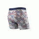 Saxx Ultra Boxer Fly - Mens, Grey Pyramid Check, Extra Large, SXBB30F GPY XL
