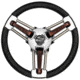 Schmitt &amp; Ongaro Marine &amp; Ongaro Burano Wheel - 14" Black Polyrethane - 3/4" Tapered Hub 70553