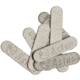 Schrade Asten Shield, Oval Design, Nickel Silver Finish, 3/4in Overall, Embossed Asten, Package Of 10, S460
