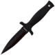 Schrade Double Edge Boot Knife, 7 in, BLK Handle/Plain, Leather, SCHF19