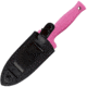 Schrade Double Edge Boot Knife, 7 in, Pink Handle, Plain, Leather, SCHF19P