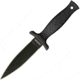 Schrade Double Edge Boot Knife, 9 in, BLK Handle/Plain, Leather, SCHF19L