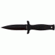 Schrade Double Edge Boot Knife, 7 in, BLK Handle/Plain, Leather, SCHF19