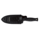 Schrade Double Edge Boot Knife, 7 in, BLK Handle/Plain, Leather, SCHF19