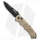 Schrade Extreme Survival Automatic Folding Knife, 3.25in, Stainless Steel, Spear Point Blade, Aluminum Tan Handle, Black/Tan, 7.875in, BHQ-26172
